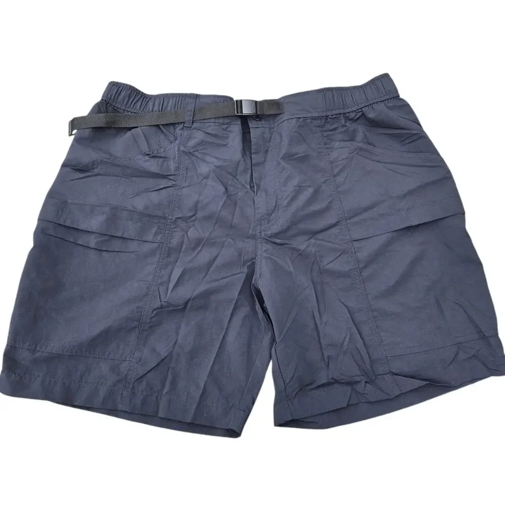 Eddie Bauer Men XL Moisture Wicking UPF+ 50 Ripstop Tech‎ Short XL Black Belted